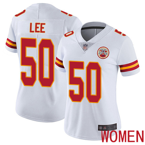 Women Kansas City Chiefs #50 Lee Darron White Vapor Untouchable Limited Player Nike NFL Jersey